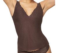 Sloggi Women's Zero Feel Lace 2.0 Bra Shirt Shirts, Ebony Brown, M