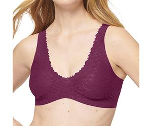 Sloggi Women's Zero Feel Lace 2.0 Bralette Bralet, Wine (00YN), M