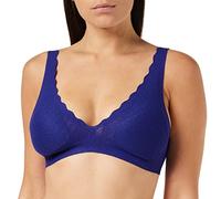 Sloggi Women's Zero Feel Lace Bralette, Blue Ink, XS UK