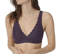 Sloggi Women's Zero Feel Lace Bralette Bra, Blackcurrant Juice, S