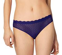 sloggi Women's Zero Feel Lace Brazil Panty Briefs, Blue Ink, X-Large