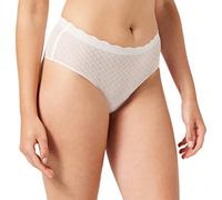 Sloggi Women's Zero Feel Lace High Waist Brief Full, White (Angora 6308), S (Size : Small)