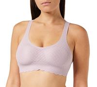 Sloggi Women's Zero Feel Lace Top Bustier, Lilac Orchid, L UK