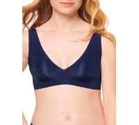 Sloggi Womens ZERO Feel Soft Bra - Blue Polyamide - Size Large