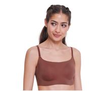 Sloggi Womens Zero Feel Ultra Bra - Brown Polyamide - Size Large