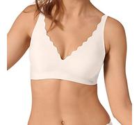 sloggi Women's ZERO Feel Wavy Bralette Bra, ANGORA, L