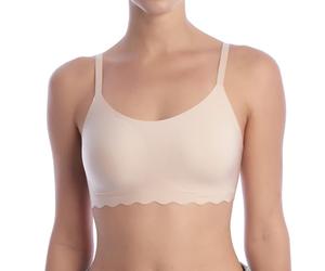 Sloggi Women's ZERO Feel Wavy Top Bra, PEANUT BUTTER, S