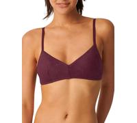 Sloggi Womens ZERO Lace 2.0 Bralette - Purple Cotton - Size Large