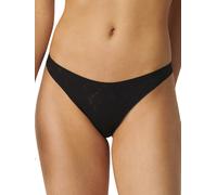 Sloggi Womens ZERO Lace 2.0 Brazil Briefs - Black Polyamide - Size Large