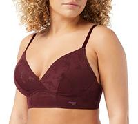 Sloggi Women's Zero Lace 2.0 Longline Bra, Claret, M UK