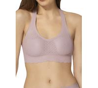 Sloggi Womens Zero Lace Feel Racerback Top - Purple Polyamide - Size Small