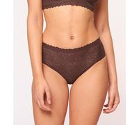 Sloggi Women's Zero Feel Lace 2.0 High Waist Briefs, EBONY BROWN, M