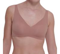 Sloggi Womens Cacao Zero Feel 2.0 Stretch-woven Bralette S