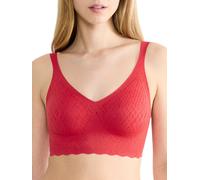 Sloggi Women's Zero Feel Bliss Festive Bralette Bra, Shanghai Red, XL