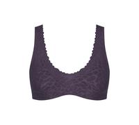 Sloggi Women's Bralette Zero Feel Lace 2.0 – Seam-free, Blueberry S