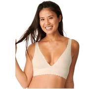 Sloggi Womens Zero Feel Lace 2.0 Bralette - Off-White - Size X-Large