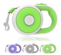 Slognny Retractable Dog Leash, 16FT/5M Strong Nylon Rope Anti-Twist 360° Tangle-Free for Small Medium Dogs Under 50 lbs, Ergonomic Anti-Slip Grip One-Hand Quick Brake (Green)