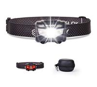 Slokey LED Headlamp - 135 Lumens, up to 25 Hours of Continuous Illumination, Powerful White Light + Red Light, Compact, Lightweight, Ideal for Camping, Running, Hunting, Fishing and Cycling