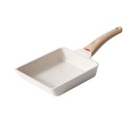 SLONUVLND Tamagoyaki Pan,Japanese Omelette Pan,White Tamagoyaki Egg Pan