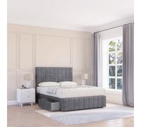 Sloomy 4Ft6 California Divan Bed Base Armour Coinston ,4 Drawers, 12" Footboard & 54" Floor Standing Headboard - Double