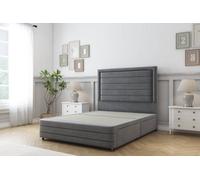 Sloomy Ashford Armour Coniston Divan Bed Base 2 Drawers Right Side-26" Strutted Headboard 12" Footboard 2'6 Small Single