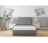Sloomy Belvoir Pewter Dumfries Bed Frame With 45" Upholstered Headboard 5' King