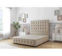 Sloomy Berlin Coniston Divan Base 2 Drawers - 26" Headboard & 12" Footboard in Cream | Size: Super King Sloomy Cream Super King