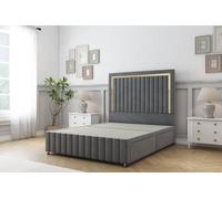 Sloomy Boston Gold Armour Coniston Divan Bed 2 Drawers Foot-End-54" Floor Standing Headboard 12" Footboard 4'6 Double