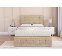 Sloomy Cambridge Almond Coniston Divan Bed 2 Drawers Left Side-26" Strutted Headboard 12" Footboard 4'6 Double
