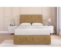Sloomy Cambridge Mink Plush Divan Bed No Drawers-54" Floor Standing Headboard 12" Footboard 6' Super King