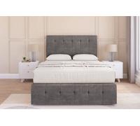 Sloomy Cambridge Slate Naples Divan Bed Set 2 Drawers Left Side - 26" Strutted & 12" Footboard 6' Super King