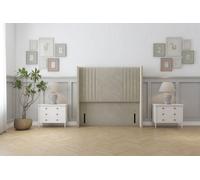 Sloomy Camden 54" Wingback Headboard Cream Plush 6' Super King
