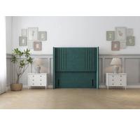 Sloomy Camden 54" Wingback Headboard Emerald Plush 4' Small Double