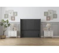 Sloomy Camden 54" Wingback Headboard Graphite Tweed 4'6 Double