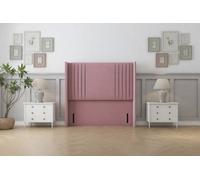 Sloomy Camden 54" Wingback Headboard Pink Plush 5' King