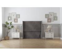 Sloomy Camden 54" Wingback Headboard Slate Naples 6' Super King