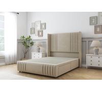 Sloomy Camden Almond Coniston Divan Bed Base 2 Drawers Foot-End-54" Wingback Headboard12"-Footboard 4' Small Double