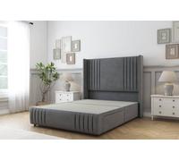 Sloomy Camden Armour Coniston Divan Bed Base No Drawers-54" Wingback Headboard12"-Footboard 3' Single