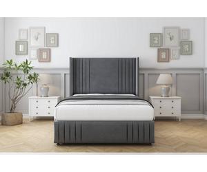 Sloomy Camden Armour Coniston Divan Bed With Mattress No Drawers With 54" Wingback & 12" Footboard 5' King