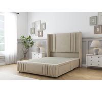 Sloomy Camden Coniston Divan Base 2 Drawers - 54" Wing Headboard-Footboard in Cream | Size: Double Sloomy Cream Double