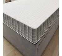 Sloomy Essentials Grey Square Bonnell Hybrid Quilted Spring Mattress 15cm in White | Size: Double Sloomy White Double