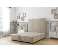Sloomy Harrington Almond Coniston Divan Bed 2 Drawers Right Side-54" Floor Standing Headboard 12" Footboard 4' Small Double