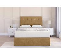 Sloomy Highbury Mink Plush Divan Bed With Mattress 2 Drawers Foot-End With 26" Strutted Headboard 5' King