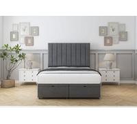 Sloomy Kansas Armour Coniston Ottoman Bed With Mattress With 26" Strutted Headboard 2'6 Small Single