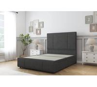 Sloomy Lisbon Dumfries Divan Base 2 Drawers - 26" Headboard & 12" Footboard in Dark Grey | Size: Double Sloomy Dark Grey Double