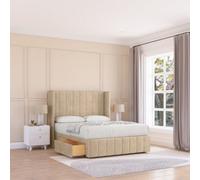 Sloomy Melbourne Coniston Memory Foam Bed Set ,no Drawers, Mattress & 54" Wingback Headboard With 12" Footboard - Small Double