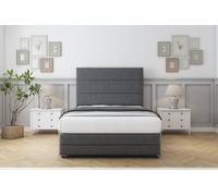 Sloomy Monaco Armour Coniston Divan Bed Set 2 Drawers Left Side With 54" Floor Standing & 12" Footboard 3' Single