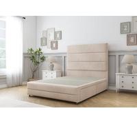 Sloomy Monaco Sand Naples Divan Bed 2 Drawers Right Side-54" Floor Standing Headboard & 12" Footboard 3' Single