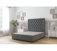 Sloomy Montana Armour Coniston Divan Bed Base No Drawers With 54" Floor Standing Headboard 4'6 Double