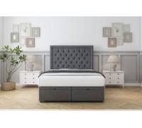 Sloomy Montana Armour Coniston Ottoman Bed With Mattress With 26" Strutted Headboard 6' Super King